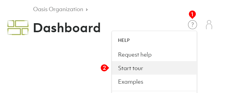 Start tour in menu
